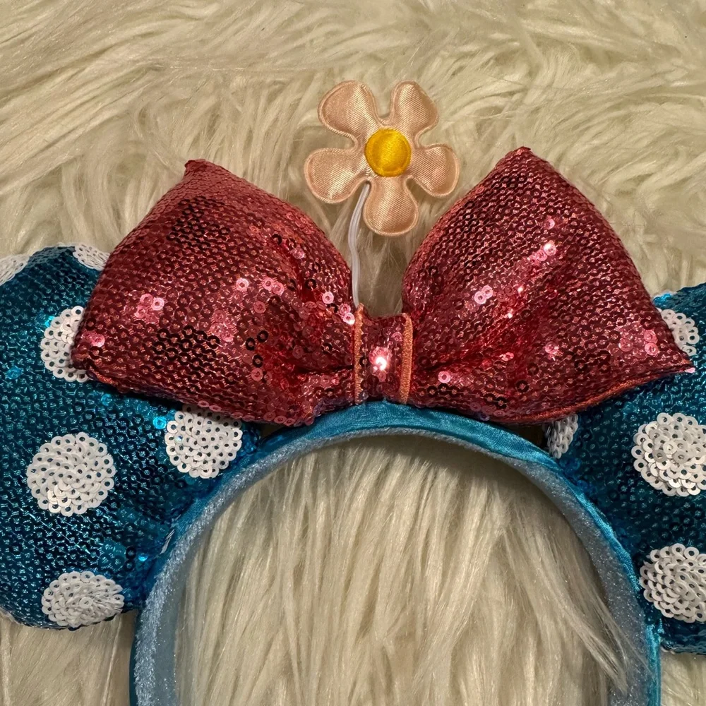 Authentic Disney Minnie Mouse Sequin Ears Headband